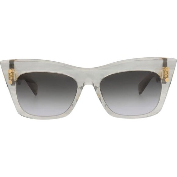 Balmain Acetate Cat-Eye Crystal grey Sunglasses NEW main image 9